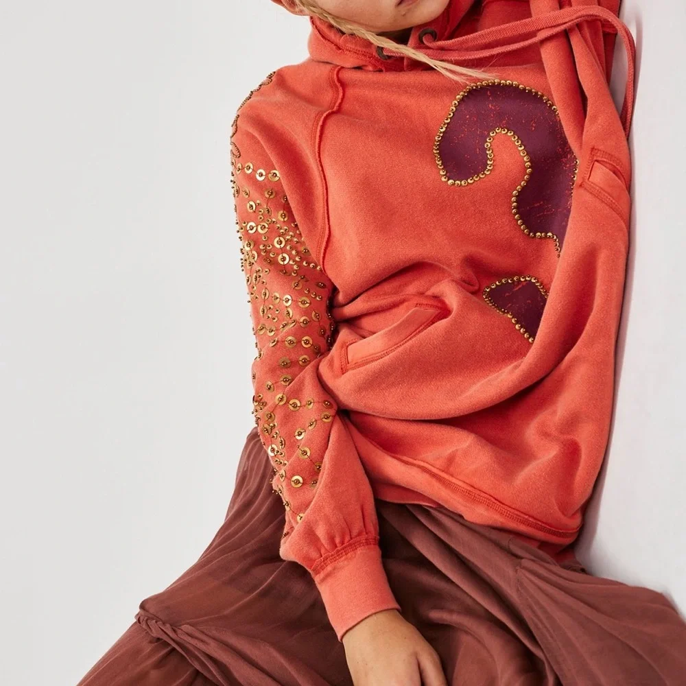 FP We The Free Sparkle Daze Kanga Hoodie NWT Size M - Picture 2 of 4